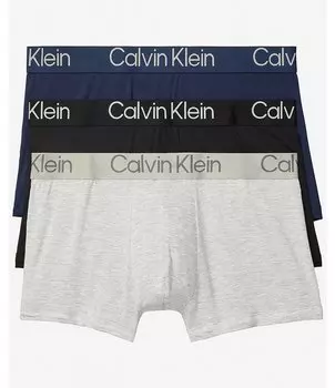 Комплект эко-трусов Calvin Klein, 3 шт., мультиколор