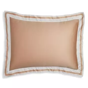 Комплект Alessandra King Sham - Exclusive Matouk, коричневый/бежевый