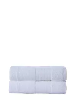 Комплект банных полотенец, 2 шт., хлопок, 100х150 см, белый Muller Textil