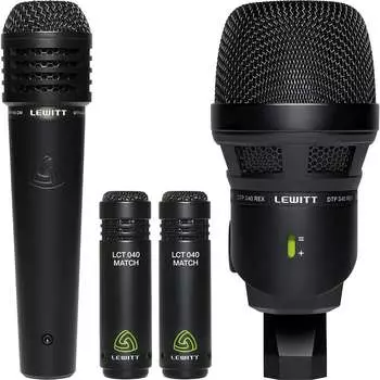 Комплект барабанных микрофонов Lewitt LCT 040 MATCH Small Diaphragm Cardioid Condenser Microphone Stereo Pair