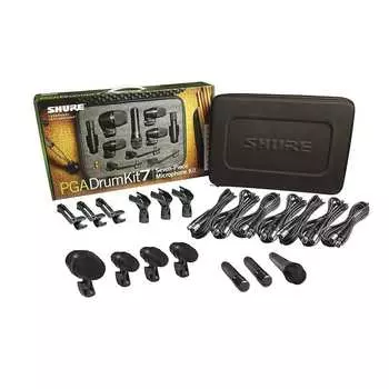 Комплект барабанных микрофонов Shure PGADRUMKIT7 7pc Drum Microphone Kit