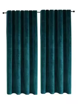 Комплект бархатных штор из 2-х серо-коричневых ленточных штор с рюшами 140х145 см, бархатная мягкая непрозрачная штора Haus und Deko