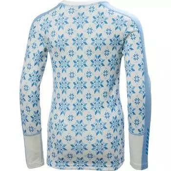 Комплект базового слоя Graphic Lifa Merino — детский Helly Hansen, ярко-голубой