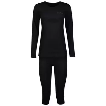 Комплект базового слоя Lenz Merino Long Sleeve, черный