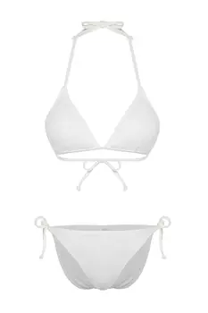 Комплект бикини - экрю - однотонный Trendyol, экрю