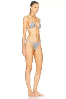 Комплект бикини Body Morphing в тонкую полоску Jean Paul Gaultier, белый/черный