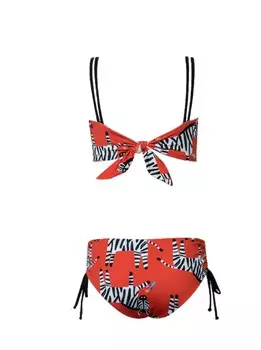 Комплект бикини для девочек Jess цвета "Красная зебра" Pepita & Me