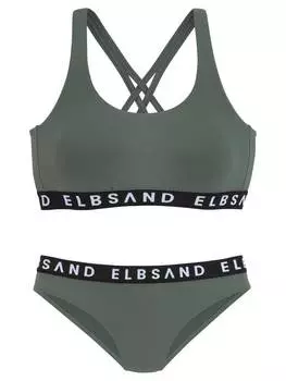 Комплект бикини ELBSAND, оливковый