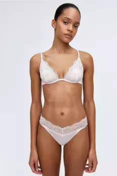 Комплект бикини из 3 предметов со стрингами H&M, бежевый