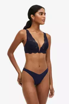 Комплект бикини из 3 предметов со стрингами H&M, синий