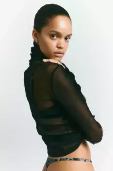 Комплект бикини из 5 предметов со стрингами H&M, черный
