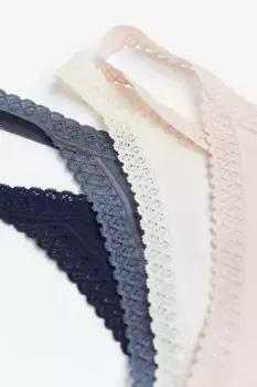 Комплект бикини из 7 предметов со стрингами H&M, синий
