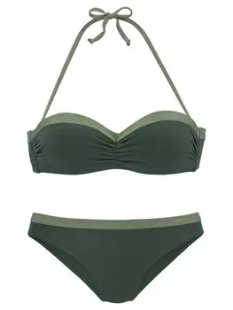 Комплект бикини JETTE Bgel-Bandeau-Bikini, оливковый