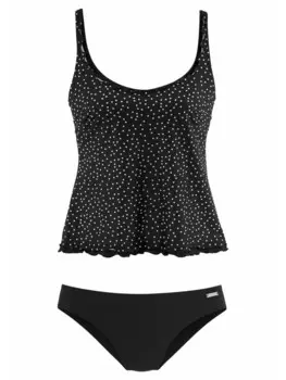 Комплект бикини LASCANA Bgel Tankini, цвет schwarz-wei
