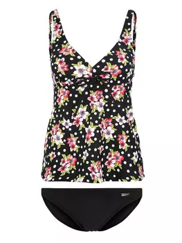 Комплект бикини LASCANA Bgel Tankini, цвет schwarz-bedruckt