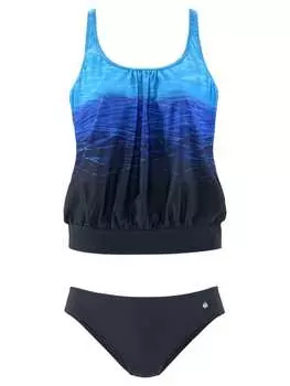 Комплект бикини LASCANA, цвет blau/bedruckt