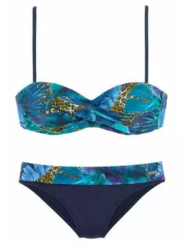 Комплект бикини LASCANA, цвет blau/bedruckt