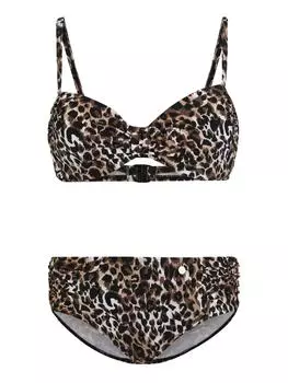 Комплект бикини LASCANA, цвет braun/bedruckt