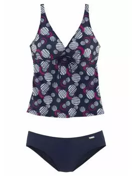 Комплект бикини LASCANA, цвет marine/bedruckt