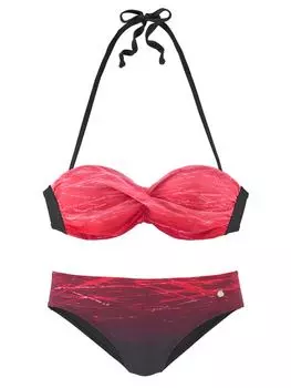 Комплект бикини LASCANA, цвет rot/bedruckt