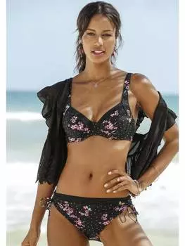 Комплект бикини LASCANA, цвет schwarz/bedruckt