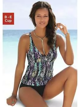 Комплект бикини LASCANA, цвет schwarz/bedruckt