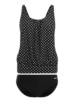 Комплект бикини LASCANA Oversize Tankini, цвет schwarz-wei
