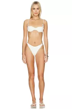 Комплект бикини «миндальный» Saudade, белый