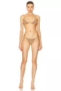 Комплект бикини Oseree Lumi?Re Ring Microkini, цвет Toffee
