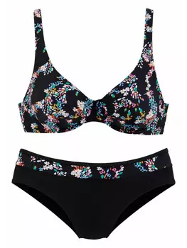 Комплект бикини PETITE FLEUR, цвет schwarz/bedruckt