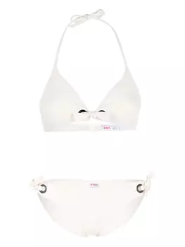 Комплект бикини с бретелькой через шею ERES, белый