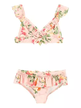 Комплект бикини с цветочным принтом ANGEL'S FACE KIDS, розовый