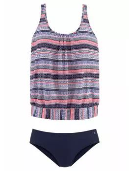 Комплект бикини s.Oliver, цвет blau/rosa/bedruckt