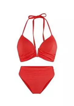 Комплект бикини с подкладкой треугольный Lingadore, красный