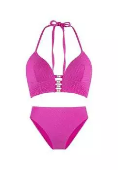 Комплект бикини с подкладкой треугольный Lingadore, розовый