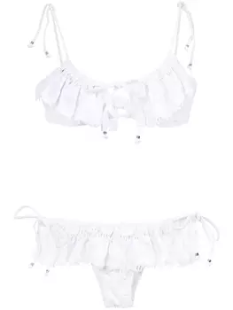 Комплект бикини с рюшами Amir Slama, красный