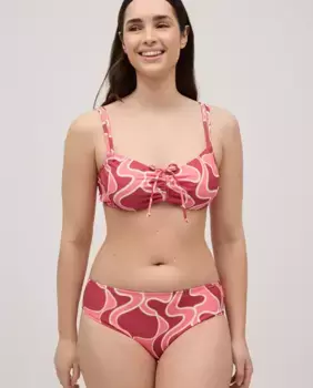 Комплект бикини с уменьшающим кольцом и трусиками миди с фантазийным принтом Ysabel Mora, мультиколор