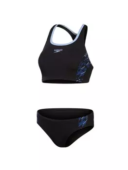 Комплект бикини Speedo Placement Bikini zweiteiler Badeanzug, черный