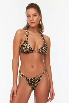 Комплект бикини TRENDYOLMLLA, коричневый
