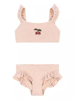 Комплект бикини, украшенный пайетками Konges Sljd, розовый