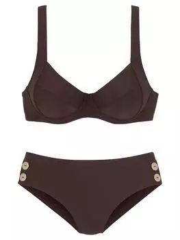 Комплект бикини Vivance, темно-коричневый