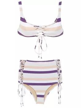 Комплект бикини в полоску Amir Slama, розовый