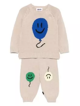 Комплект Bless из топа и брюк Molo, коричневый