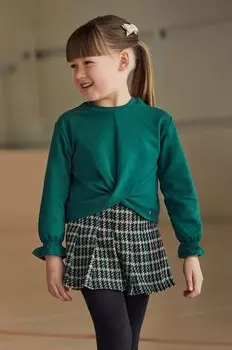 Комплект - блузка и юбка. Mayoral, бирюзовый