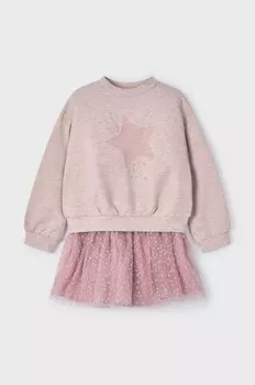 Комплект - блузка и юбка. Mayoral, розовый