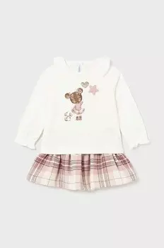 Комплект - блузка и юбка. Mayoral, розовый