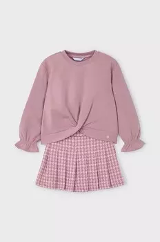 Комплект - блузка и юбка. Mayoral, розовый