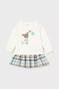 Комплект - блузка и юбка. Mayoral, синий