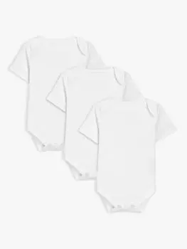 Комплект боди из хлопка с короткими рукавами John Lewis baby pima, 3 шт.
