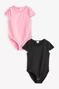 Комплект боди River Island, 2 предмета, розовый/черный